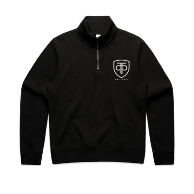Womens - Est, Half Zip Black Thumbnail
